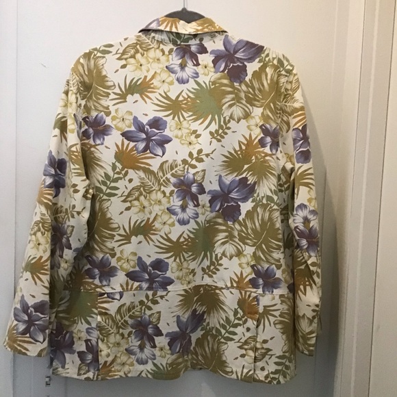 Wild Palms Botanical Floral print Jacket - Picture 2 of 9
